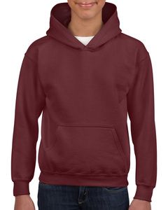 Gildan GI18500B - Sudadera Con Capucha Heavy Blend Youth Granate