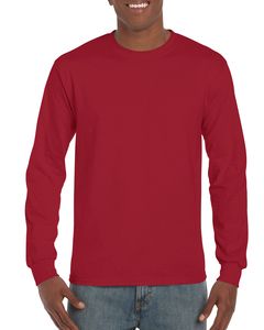 Gildan GD014 - Camiseta Ultra Cotton™ para adultos de manga larga Cardenal rojo