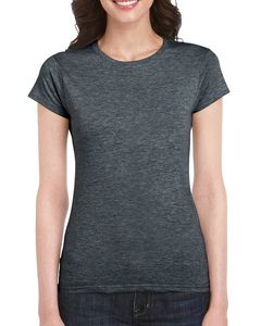 Gildan GD072 - Camiseta Softstyle™ para mujeres de algodón hilado en anillo Oscuro Heather