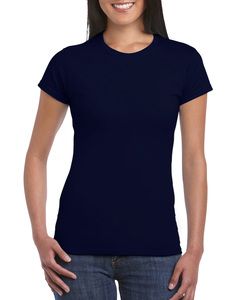 Gildan GD072 - Camiseta Softstyle™ para mujeres de algodón hilado en anillo Marina