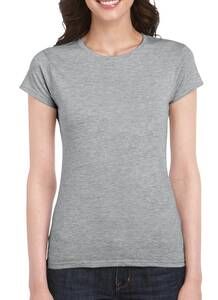Gildan GD072 - Camiseta Softstyle™ para mujeres de algodón hilado en anillo Deporte Gris