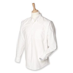 Henbury HB510 - Camisa Oxford de manga larga White