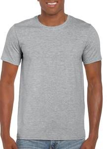 Gildan 64000 - Camiseta Hilada en Anillo Sport Grey