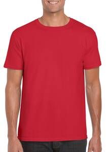 Gildan 64000 - Camiseta Hilada en Anillo Rojo
