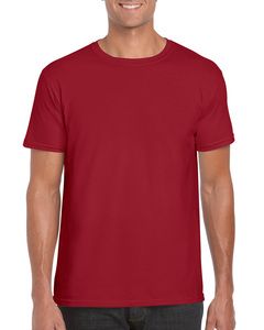 Gildan 64000 - Camiseta Hilada en Anillo Cardinal red