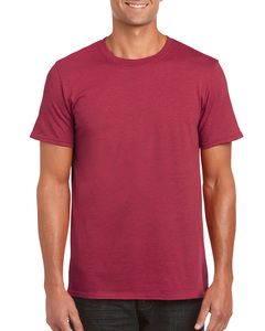 Gildan 64000 - Camiseta Hilada en Anillo Antique Cherry Red