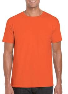Gildan 64000 - Camiseta Hilada en Anillo Naranja
