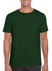 Gildan 64000 - Camiseta Hilada en Anillo Verde bosque