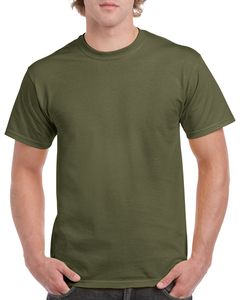 Gildan 5000 - Camiseta de Manga Corta Hombre Gildan - Heavy Military Green