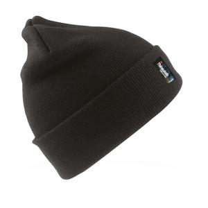 Result RC033 - Sombrero de Esquí Lanudo Con Aislamiente Thinsulate ™ Negro