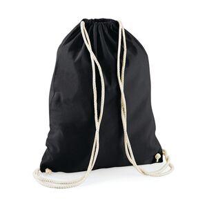 Westford mill WM110 - Bolsa de gimnasio de algodón Cotton Negro