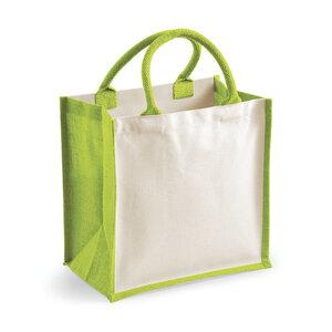 Westford mill WM421 - Bolsa de yute midi facil de imprimir Verde manzana