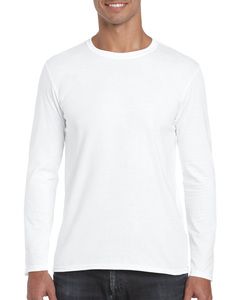 Gildan GI64400 - Camiseta Manga Larga Hombre Gildan - Softstyle Blanco