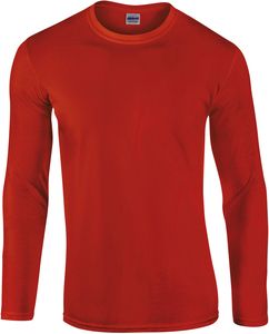Gildan GI64400 - Camiseta Manga Larga Hombre Gildan - Softstyle Rojo