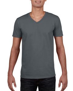 Gildan GI64V00 - Camiseta cuello V para hombre 100% algodón Charcoal