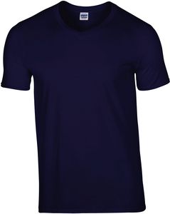 Gildan GI64V00 - Camiseta cuello V para hombre 100% algodón Navy/Navy