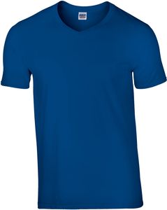 Gildan GI64V00 - Camiseta cuello V para hombre 100% algodón Azul royal