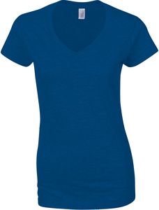 Gildan GI64V00L - Camiseta Softstyle Con Cuello En V Para Mujeres Azul royal
