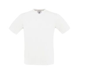 B&C BC163 - Camiseta Exact Con Cuello En V Blanco