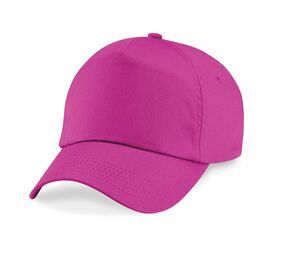 Beechfield BF10B - Gorra Original para Niños de 5 Paneles Fucsia