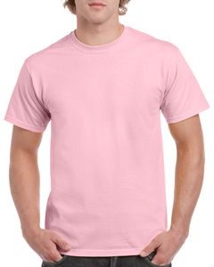 Gildan GN180 - Camiseta Manga Corta Hombre Luz de color rosa