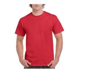 Gildan GN200 - Camiseta manga corta algodón para hombre Rojo