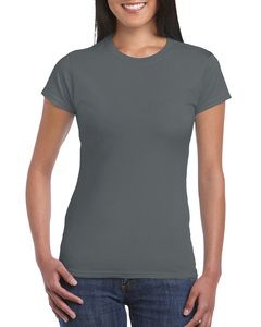 Gildan GN641- Camiseta de Manga Corta Mujer Charcoal