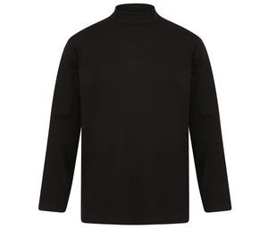 Henbury HY020 - Camiseta manga larga cuello alto Negro