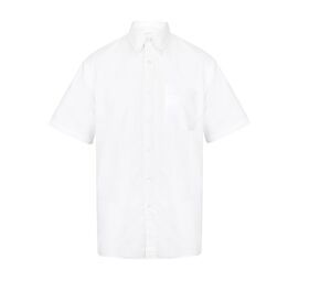 Henbury HY515 - Camisa manga corta classic Oxford Blanco
