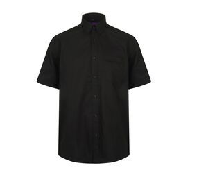 Henbury HY595 - Camisa manga larga Wicking antibacterial Negro