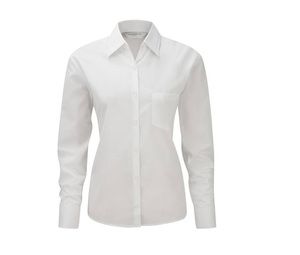 Russell Collection JZ34F - Camisa PopelÍn Para Mujer