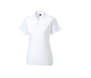 Russell JZ69F - Camiseta polo Piqué para mujer Blanco