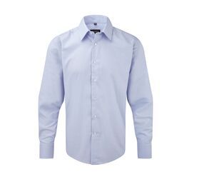 Russell Collection JZ922 - Camisa manga larga Oxford para hombre Oxford Blue