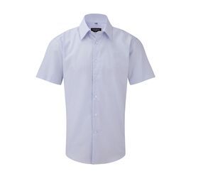 Russell Collection JZ923 - Camisa manga corta Oxford para hombre