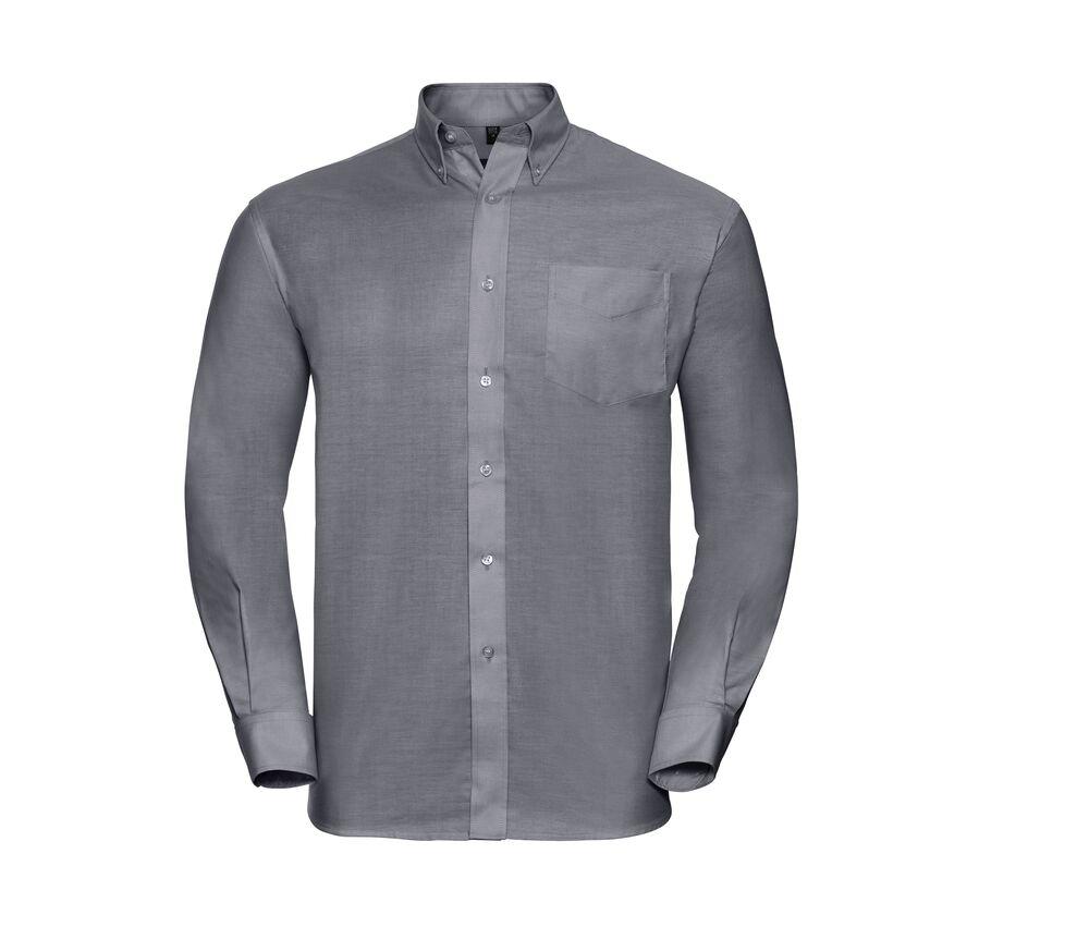 Russell Collection JZ932 - Camisa manga Larga Easy Care Oxford