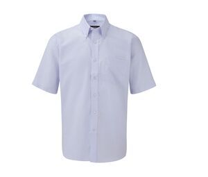 Russell Collection JZ933 - Camisa manga Corta Easy Care Oxford Oxford Blue