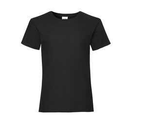 Fruit of the Loom SC229 - Camiseta para niñas Negro