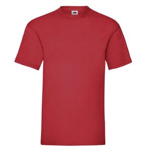 Fruit of the Loom SC230 - Camiseta de Algodón Hombre Rojo