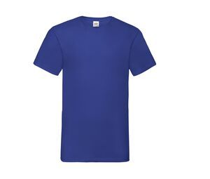 Fruit of the Loom SC234 - Camiseta económica con cuello en V para hombre Azul royal