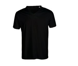 Sans Étiquette SE683 - Camiseta Cuello en V Sin Etiqueta para hombre Negro