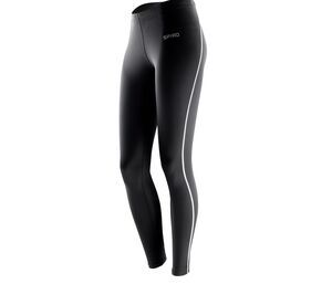 Spiro SP51F - Leggings Bodyfit para mujer Negro