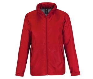 B&C BC324 - Chaqueta Impermeable Multi-Active para hombre Rojo