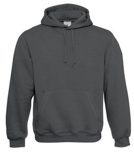 B&C BC510 - Sudadera con capucha de algodón con bolsillo de canguro para hombre Steel Grey