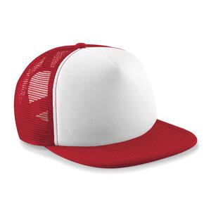 Beechfield BF645 - Gorra visera Vintage Snapback Trucker Classic Red/White