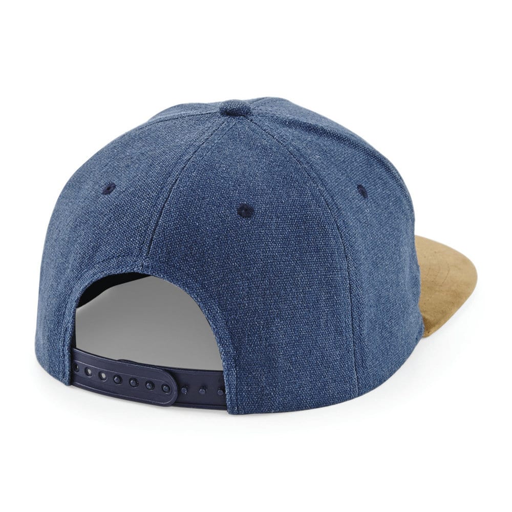 Beechfield BF668 - Gorra visera Suede Peak Snapback