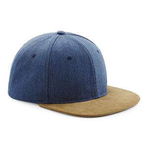 Beechfield BF668 - Gorra visera Suede Peak Snapback