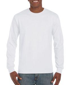 Gildan GN186 - Camiseta Algodón Manga Larga Gildan Blanco