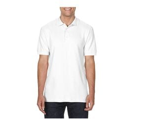 Gildan GN858 - Camiseta Polo Premium Double Pique para hombre Blanco