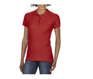 Gildan GN859 - Camiseta Polo Premium Double Pique para mujer Rojo