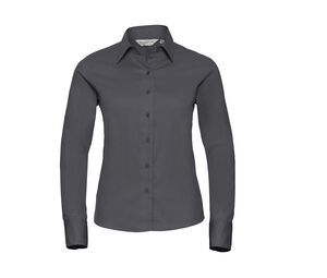 Russell Collection JZ16F - Camisa de Manga Larga para mujer